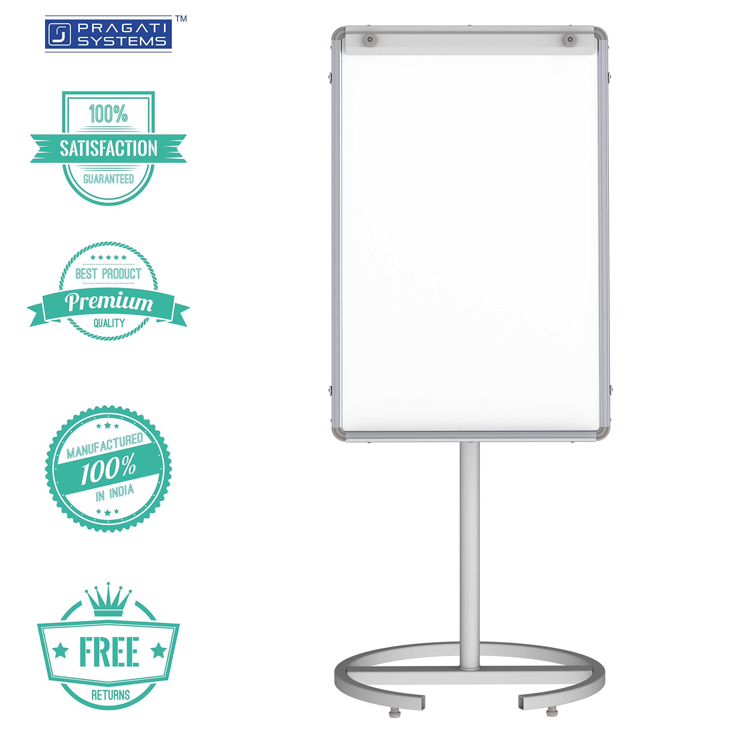 Pragati Systems® Mobile Presentation Cum Flip Chart Stand for